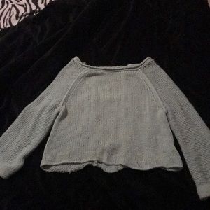 Free people open back sweater